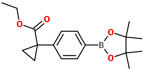 (image for) MC017858 Ethyl 1-[4-(4,4,5,5-tetramethyl-1,3,2-dioxaborolan-2-yl)phenyl]cyclopropanecarboxylate